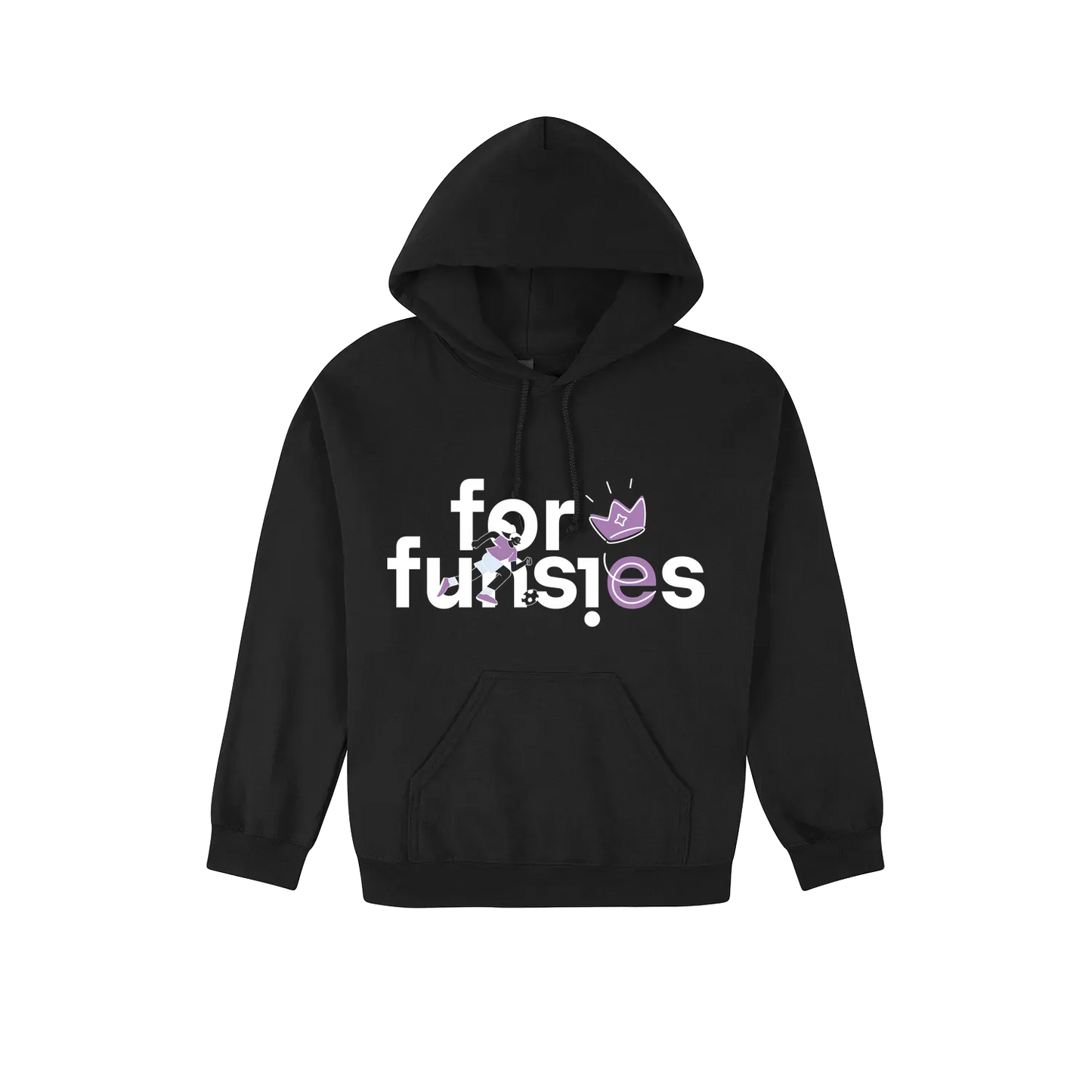 Black front flat lay