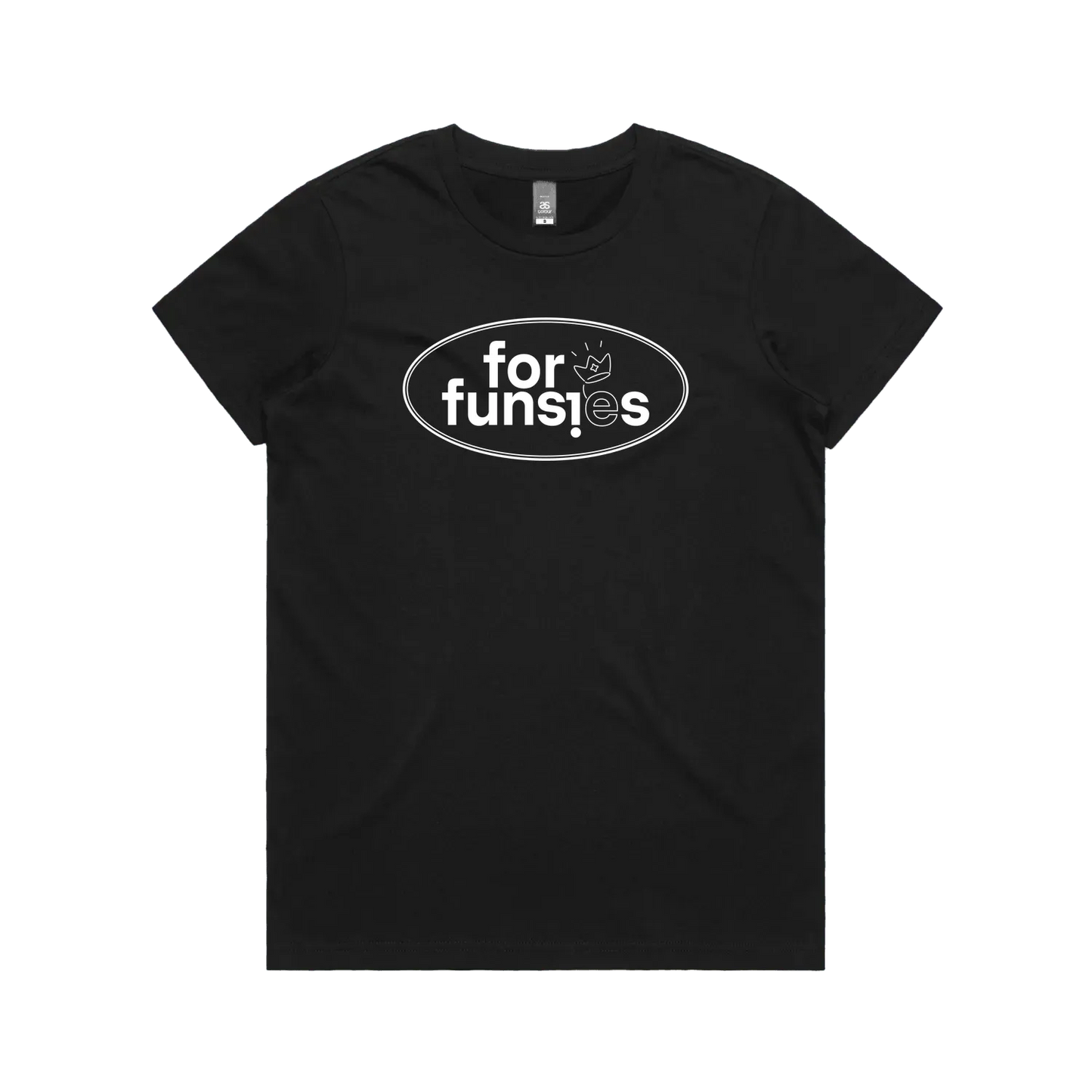 Black front flat lay