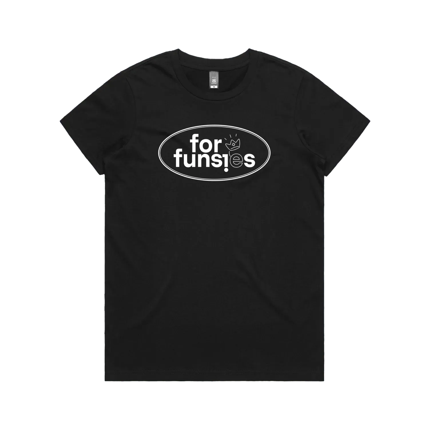Black front flat lay