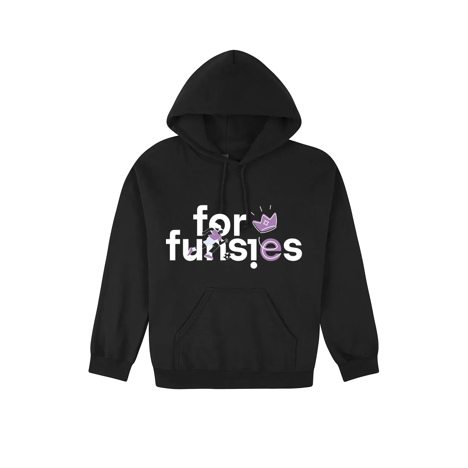 Black front flat lay