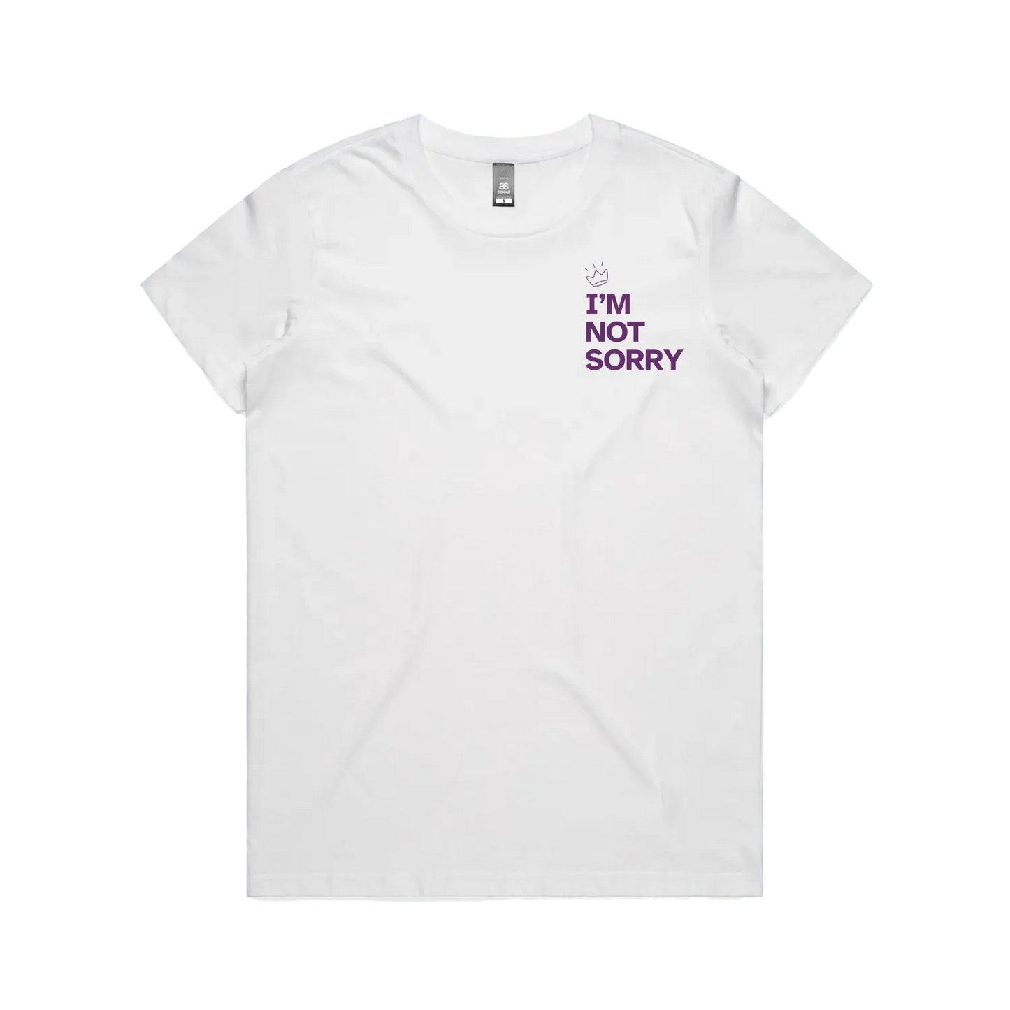 White front flat lay