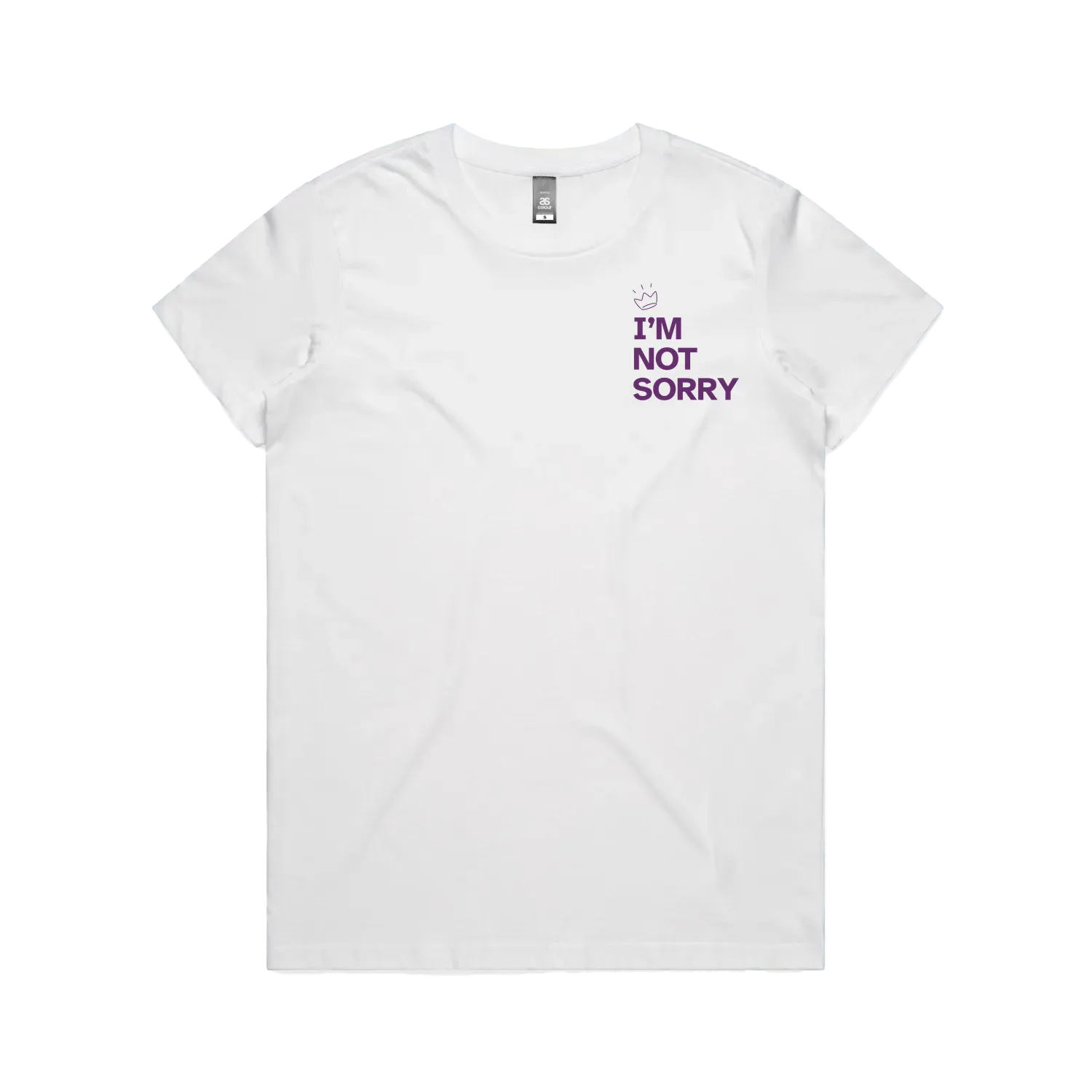 White front flat lay